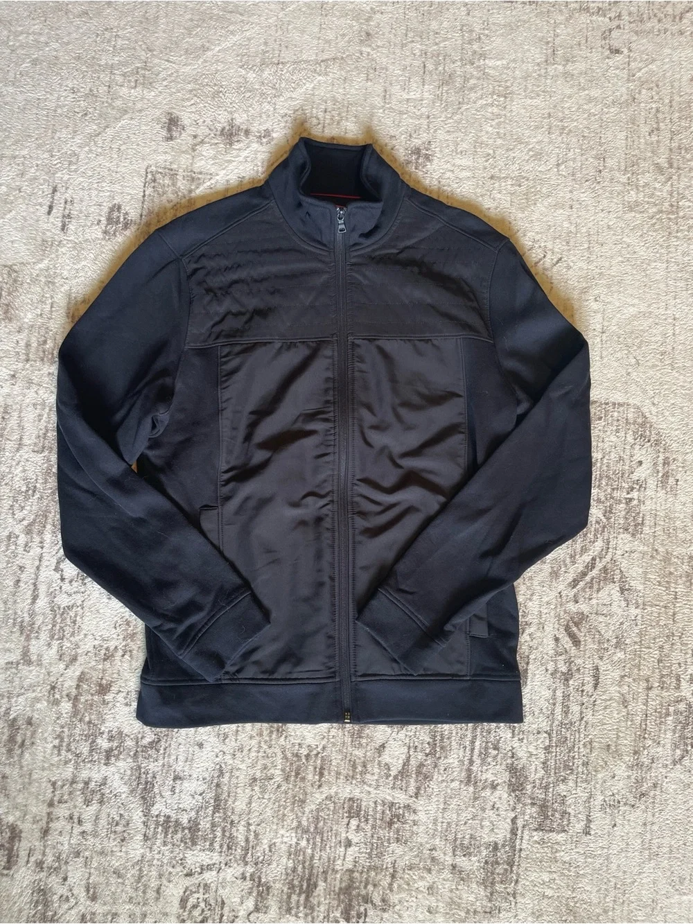 Alfani Black Lightweight Full-Zip Shirt Jacket